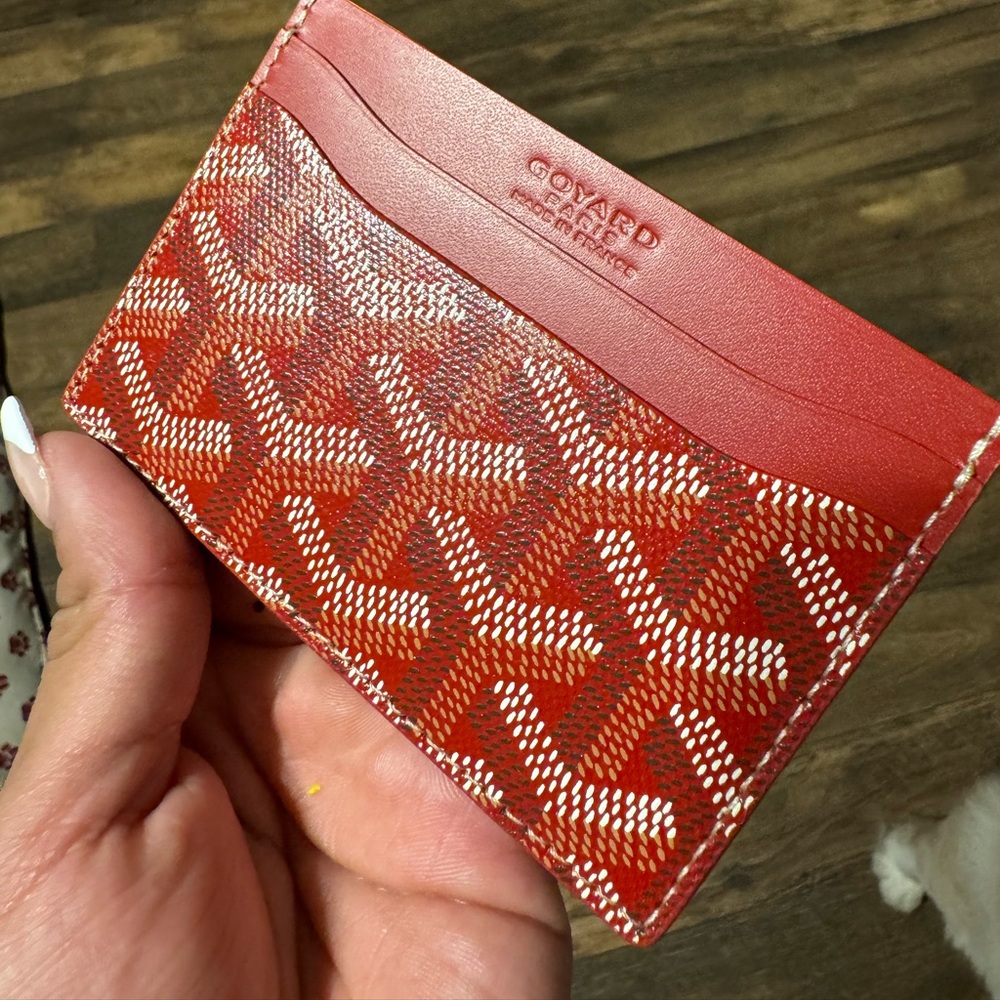Goyard Card Holder Saint Sulpice Red